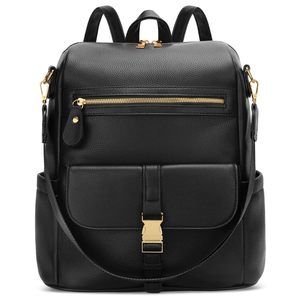Backpack Purse for Women - Multi-pocket Leather backpack for Travel, Work &😼